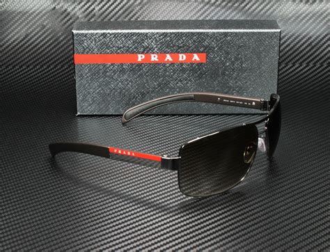 prada linea rossa gunmetal|Prada Linea Rossa Men's Sunglasses, PS 54IS .